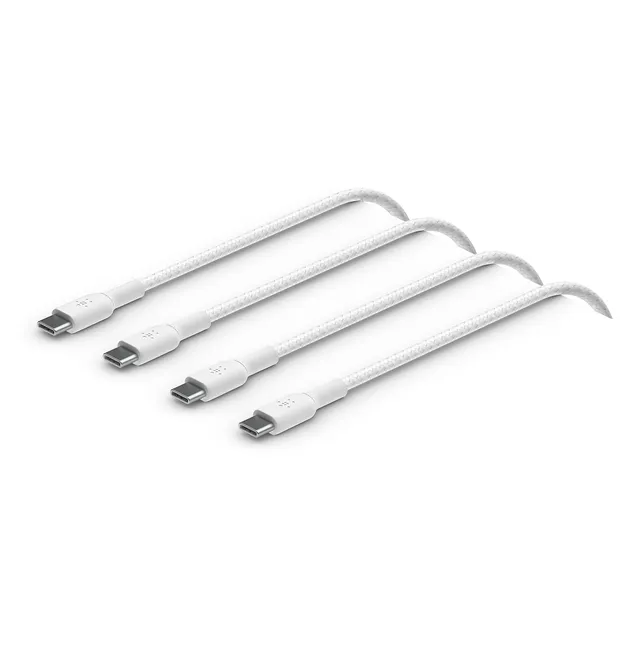 belkin-boostcharge-c-bles-usb-c-vers-usb-c-tress-s-2m-pack-de-2-blanc-recharge-r image 1
