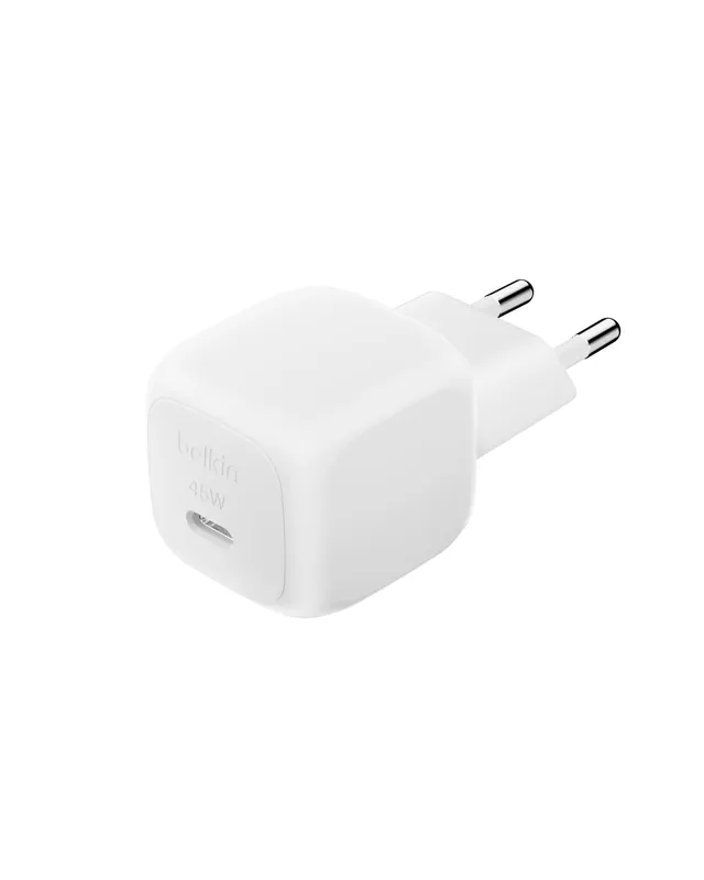 chargeur-belkin-boostcharge-compact-45-w-usb-c-pd-3-1-blanc image 1