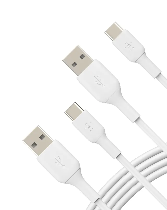 belkin-boostcharge-c-bles-usb-c-vers-usb-a-1m-pack-de-2-blanc-recharge-et-synchr image 1