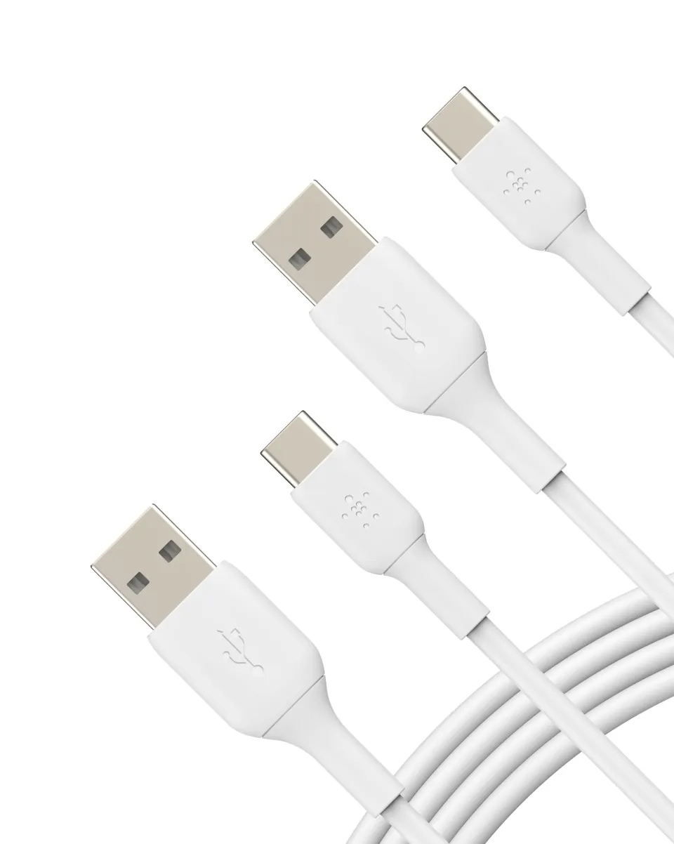belkin-boostcharge-c-bles-usb-c-vers-usb-a-1m-pack-de-2-blanc-recharge-et-synchr image 1