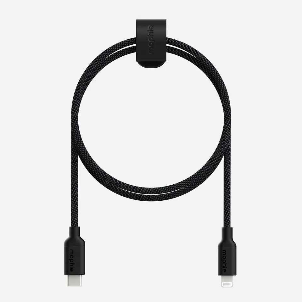 mophie-usb-c-vers-lightning-c-ble-de-charge-rapide-tress-enduraflex-avec-attache image 1