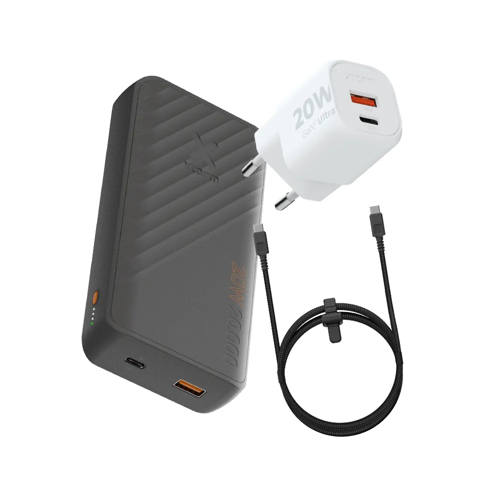 xtorm-supercharge-powerbank-bundle-20-000-mah-avec-chargeur-mural-20w-et-c-ble-u image 1