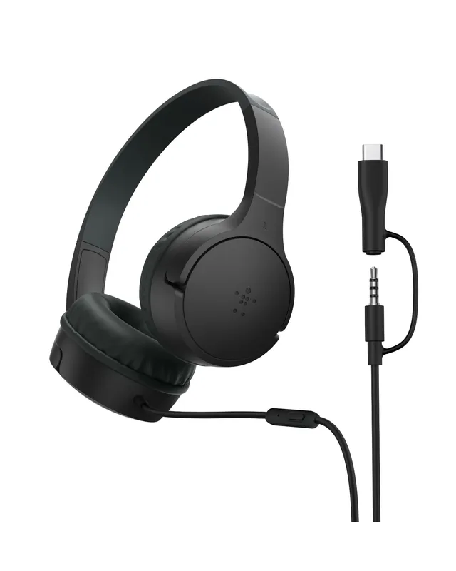 belkin-soundform-mini-casque-audio-enfant-filaire-avec-connecteurs-usb-c-et-3-5- image 1