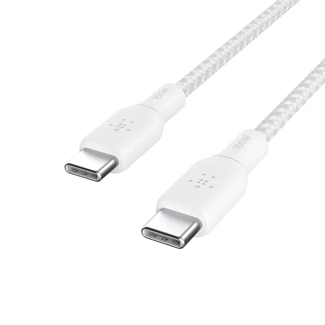 belkin-c-ble-usb-c-vers-usb-c-100-w-certifi-usb-if-gaine-tress-e-nylon-charge-ra image 1