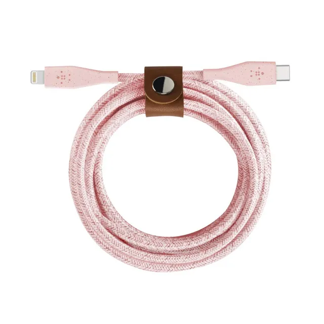 belkin-boostcharge-c-ble-usb-c-vers-lightning-duratek-1-2-m-avec-sangle-de-ferme image 1