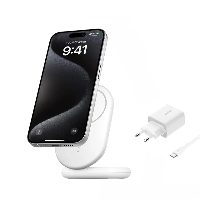 belkin-boostcharge-socle-de-recharge-qi2-pliable-avec-magsafe-15w-blanc image 1