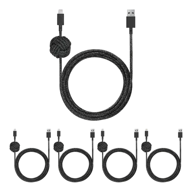 pack-de-5-c-bles-night-cable-usb-a-vers-lightning-native-union image 1