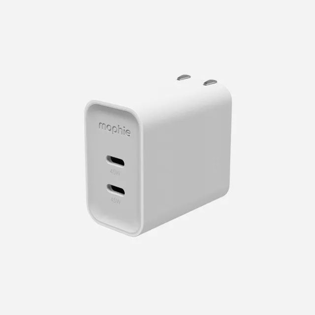 mophie-speedport-45-w-chargeur-mural-gan-deux-ports-usb-c image 1