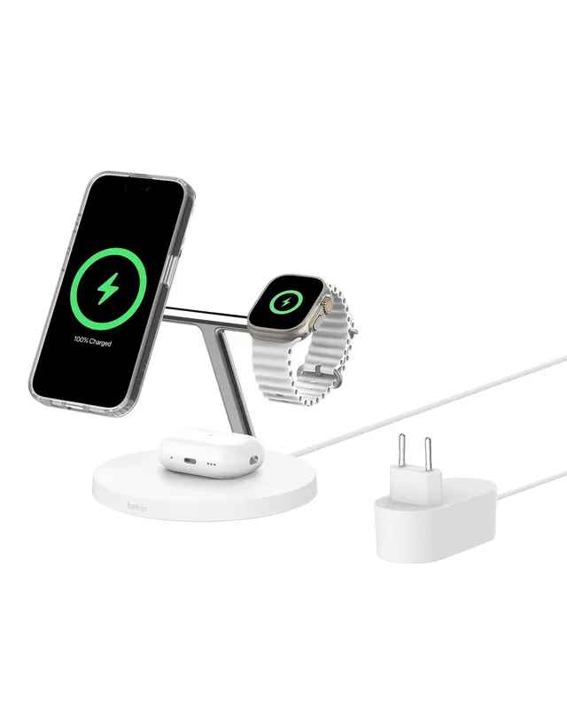 station-de-recharge-belkin-boostcharge-3-en-1-avec-qi2-compatible-magsafe-pour-i image 1