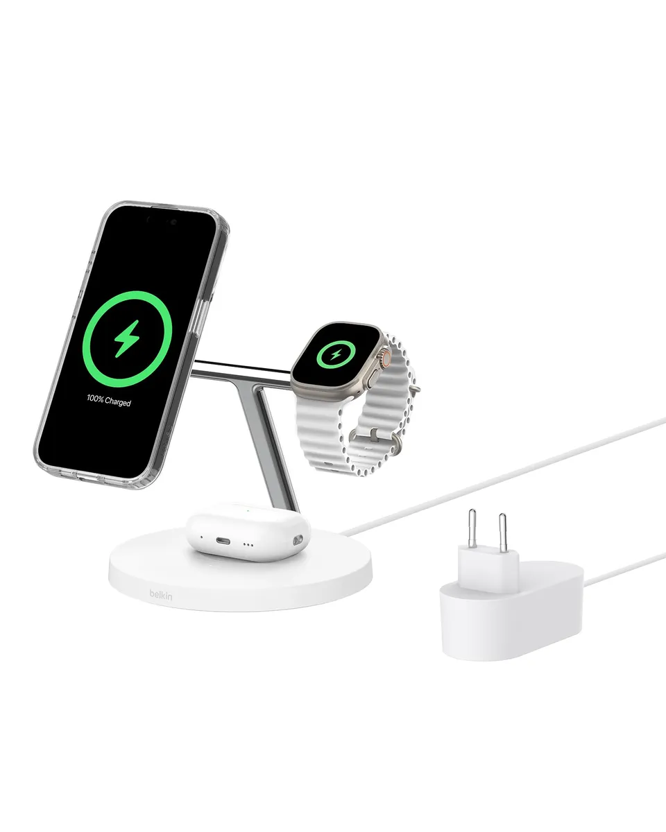 station-de-recharge-belkin-boostcharge-3-en-1-avec-qi2-compatible-magsafe-pour-i image 1