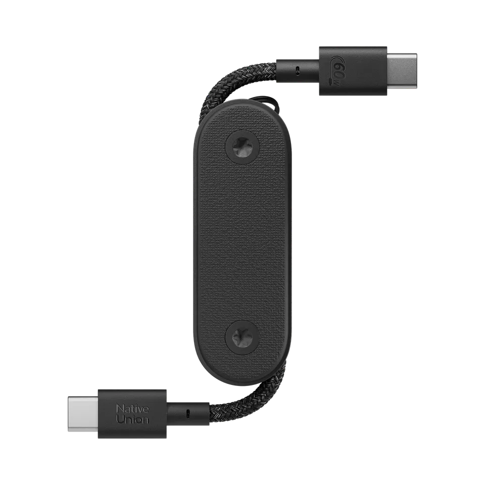 native-union-pocket-cable-c-ble-usb-c-vers-usb-c-60w-avec-porte-cl-s-int-gr image 1