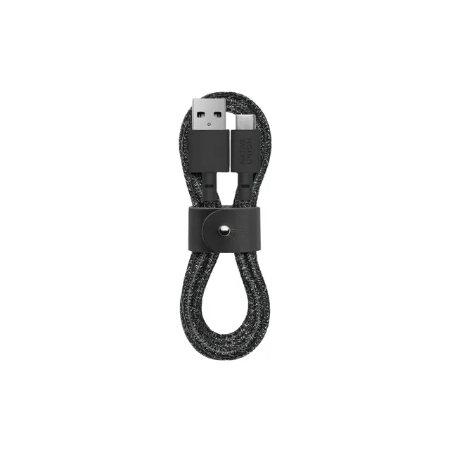 native-union-c-ble-ceinture-usb-c-vers-usb-a-1-2m-4ft-avec-dragonne-en-cuir-cosm image 1