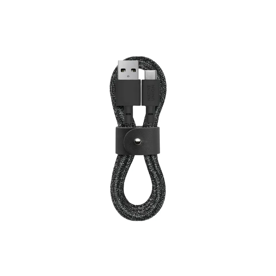 native-union-c-ble-ceinture-usb-c-vers-usb-a-1-2m-4ft-avec-dragonne-en-cuir-cosm image 1