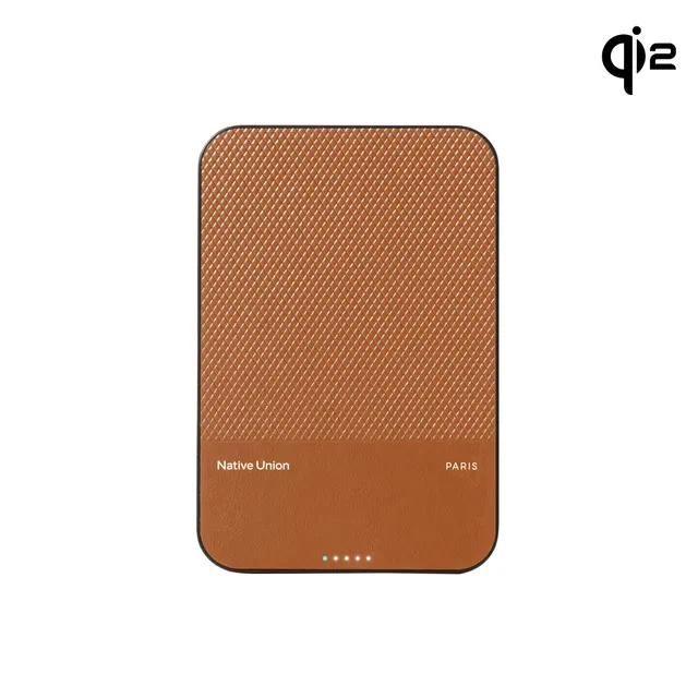 native-union-re-classic-power-bank-5000mah-magsafe-cuir-v-g-tal image 1