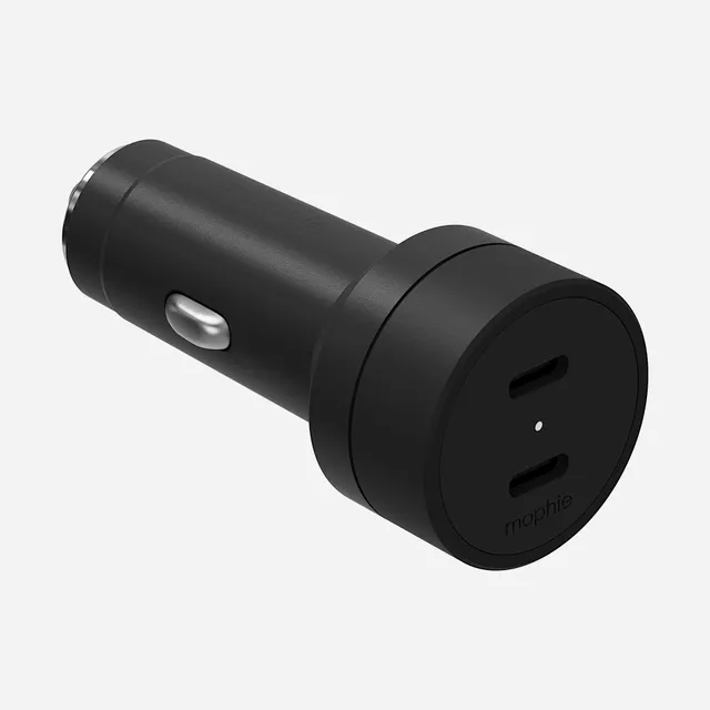 mophie-60w-dual-port-usb-c-car-adapter-chargeur-voiture-2x30w image 1