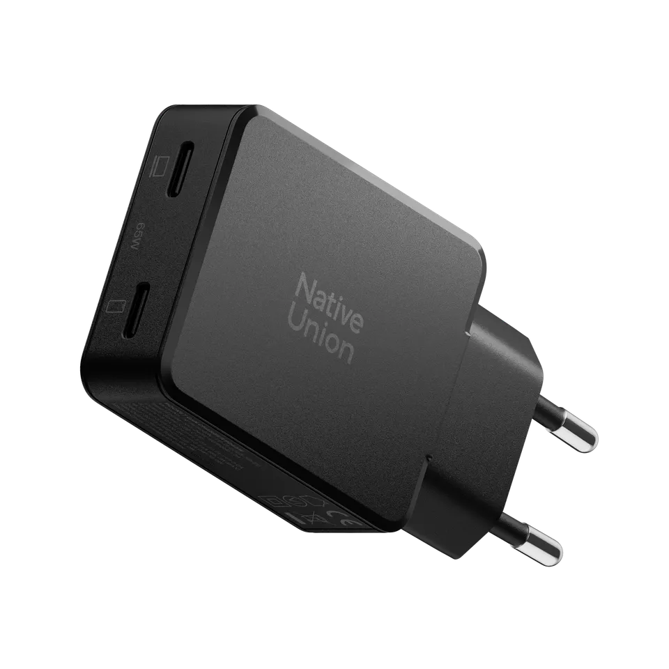 native-union-pocket-gan-charger-pd-65w-chargeur-compact-double-usb-c image 1
