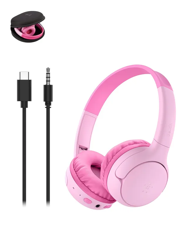 belkin-soundform-mini-2-casque-audio-sans-fil-pour-enfants-bluetooth-55-h-d-auto image 1