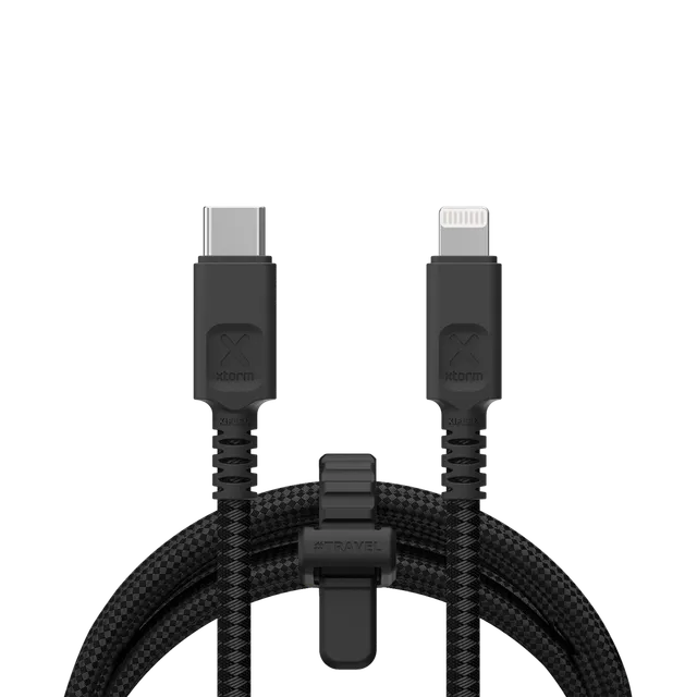 xtorm-next-gen-c-ble-usb-c-vers-lightning-3m-noir image 1