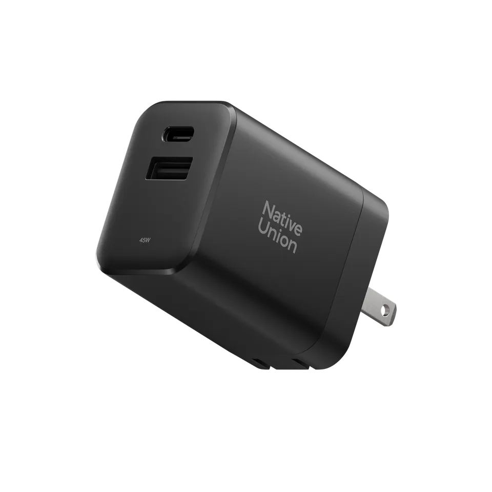 chargeur-rapide-gan-45w-native-union-avec-double-port-usb-c-et-usb-a image 1