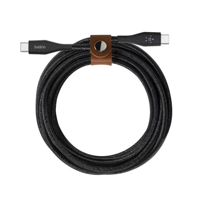 belkin-boostcharge-c-ble-usb-c-vers-usb-c-avec-sangle-de-fermeture-1-2-m-noir image 1