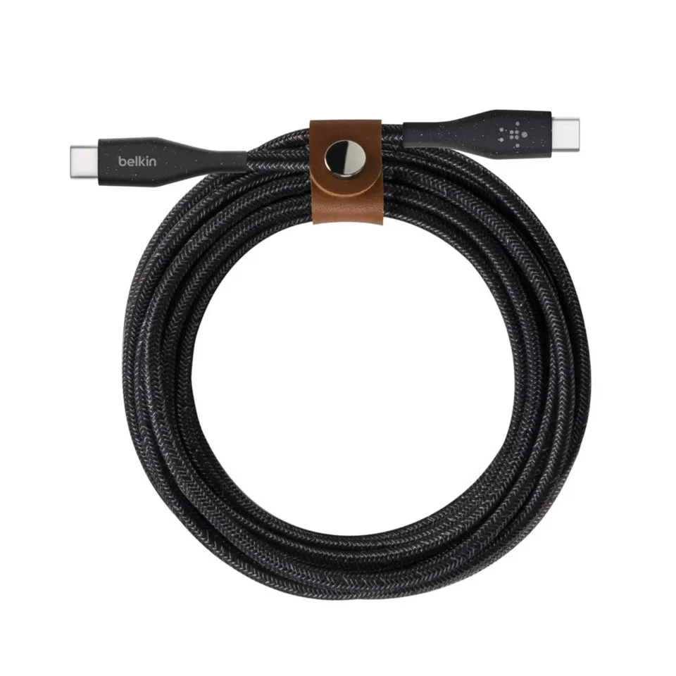 belkin-boostcharge-c-ble-usb-c-vers-usb-c-avec-sangle-de-fermeture-1-2-m-noir image 1