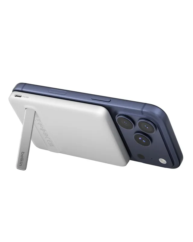 belkin-boostcharge-batterie-externe-qi2-15-w-magn-tique-5-000-mah-avec-b-quille- image 1