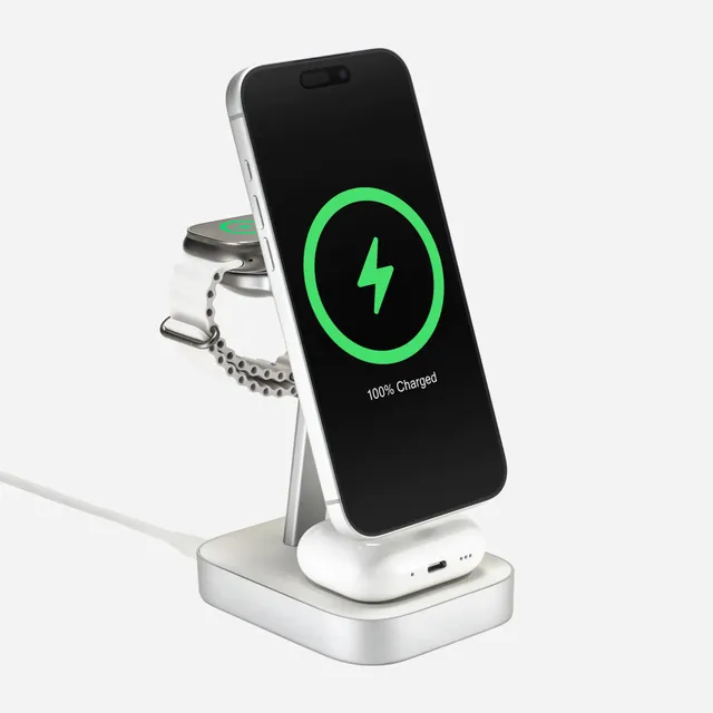 mophie-4-en-1-wireless-charge-stand-station-de-charge-pour-iphone-apple-watch-ai image 1