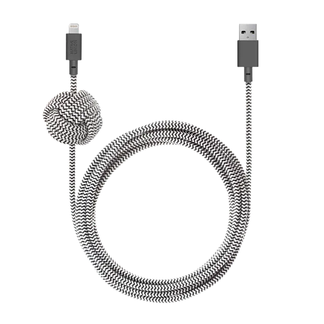 native-union-night-cable-usb-a-vers-lightning-3-m-packaging-responsable image 1