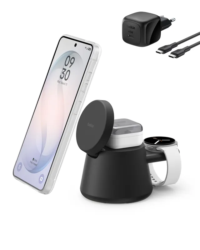belkin-ultracharge-station-de-charge-3-en-1-avec-usb-c-pour-montre-connect-e-qi2 image 1