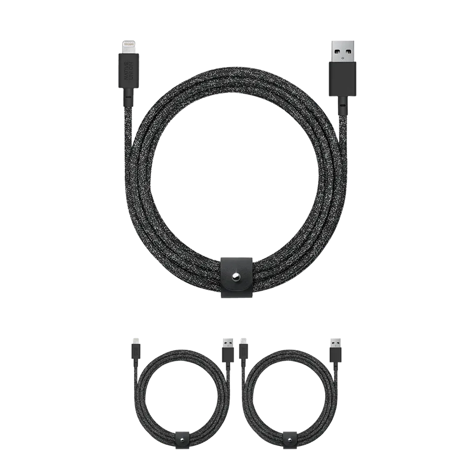native-union-belt-cable-xl-3-pack-usb-a-vers-lightning-3-c-bles-de-3m image 1