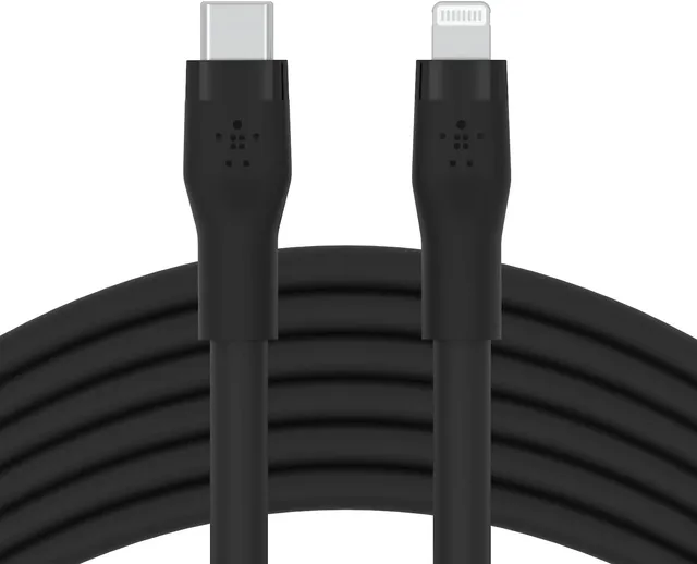 belkin-boostcharge-flex-c-ble-usb-c-vers-lightning-3-m-silicone-souple-certifi-m image 1