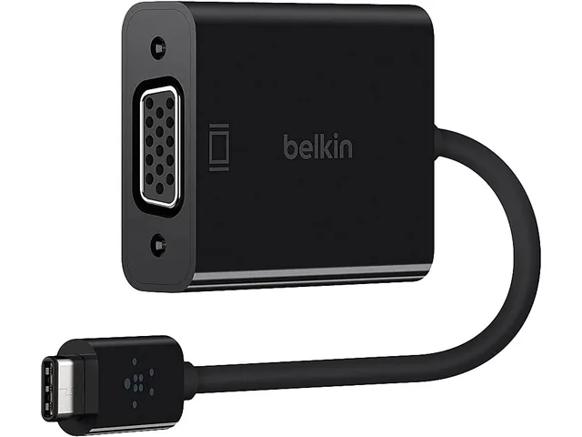 belkin-adaptateur-usb-c-vers-vga-noir-connectez-votre-macbook-ou-ipad-compatible image 1