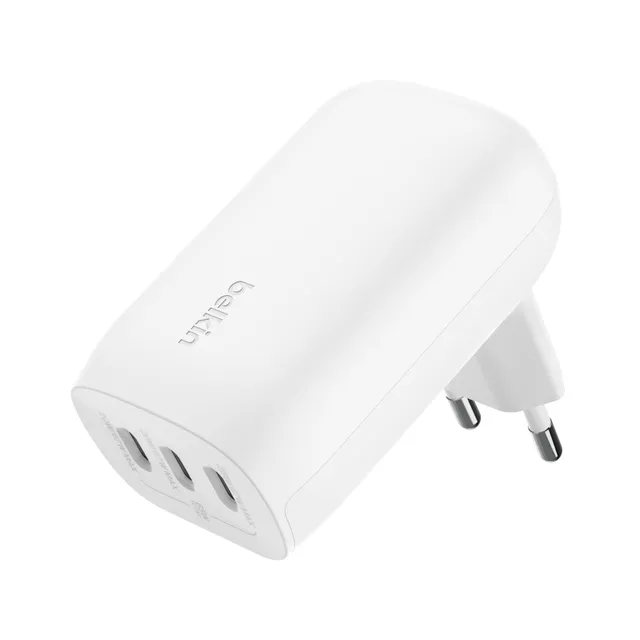 chargeur-belkin-boostcharge-67-w-3-ports-usb-c-pd-3-1-et-pps-blanc image 1