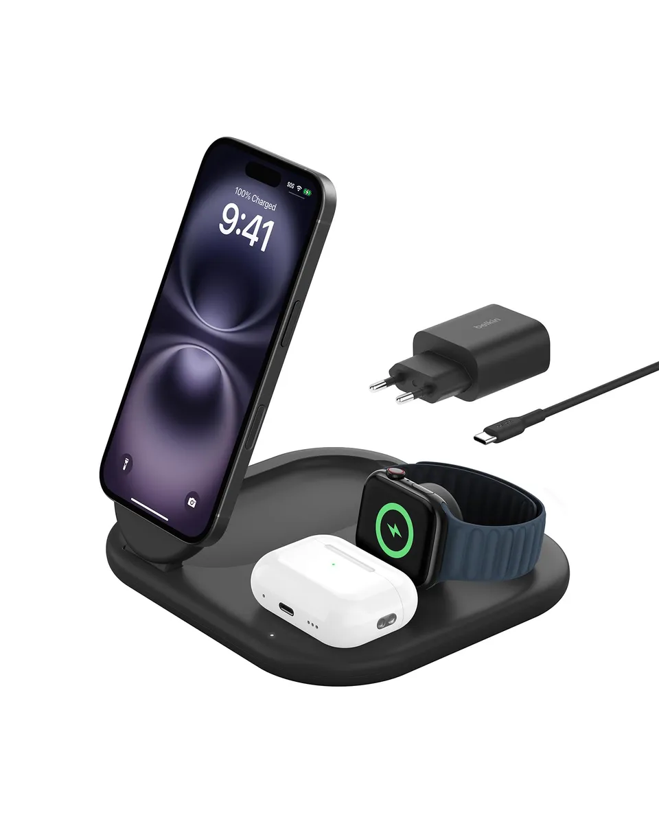 belkin-boostcharge-socle-de-recharge-3-en-1-aimant-et-pliable-qi2-15-w-compatibl image 1