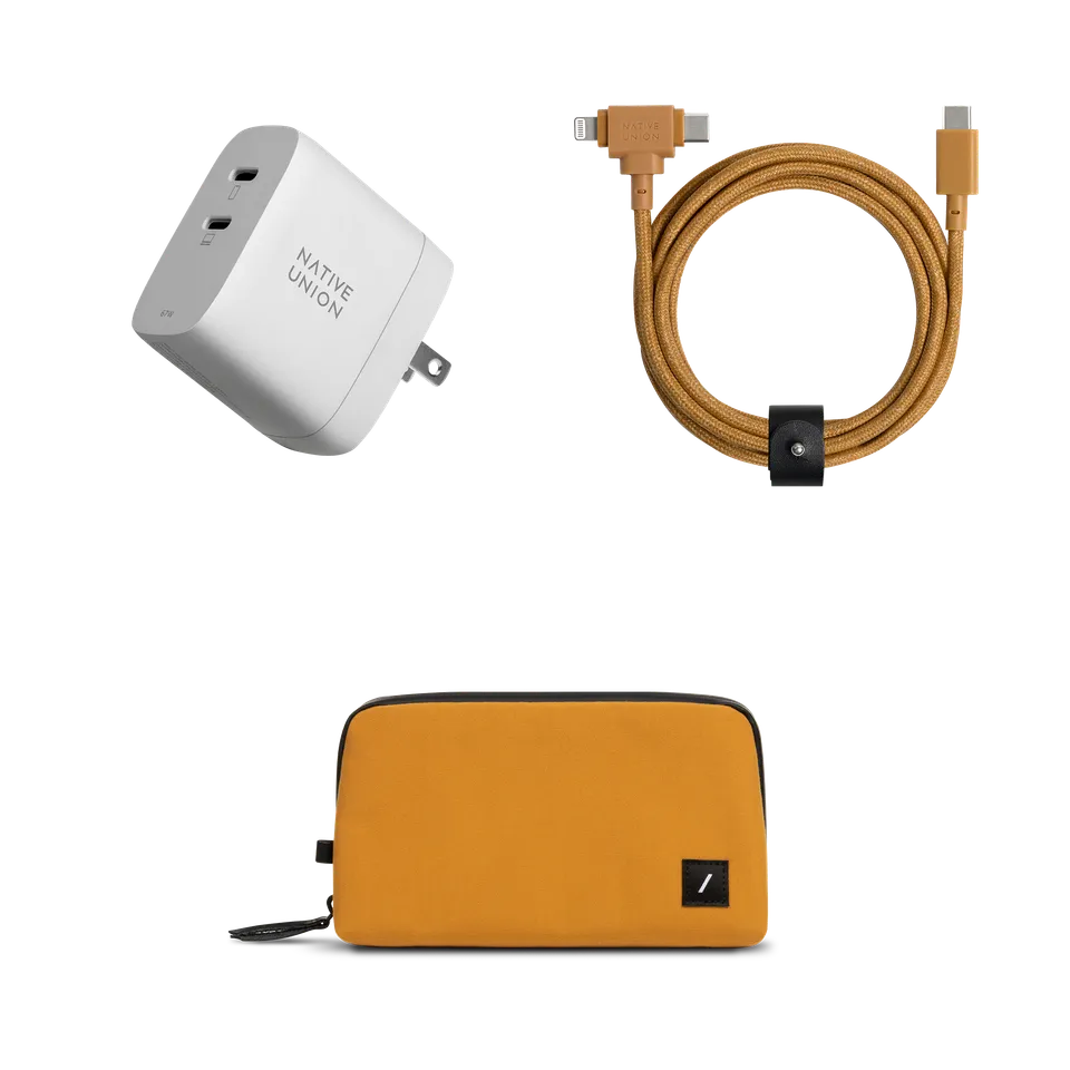 native-union-the-traveler-ensemble-voyage-avec-chargeur-gan-67w-c-ble-2-en-1-et- image 1