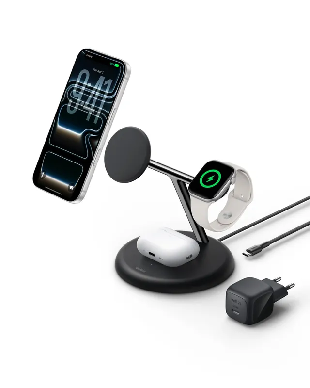 belkin-ultracharge-station-de-recharge-sans-fil-3-en-1-25-w-chargeur-magn-tique- image 1