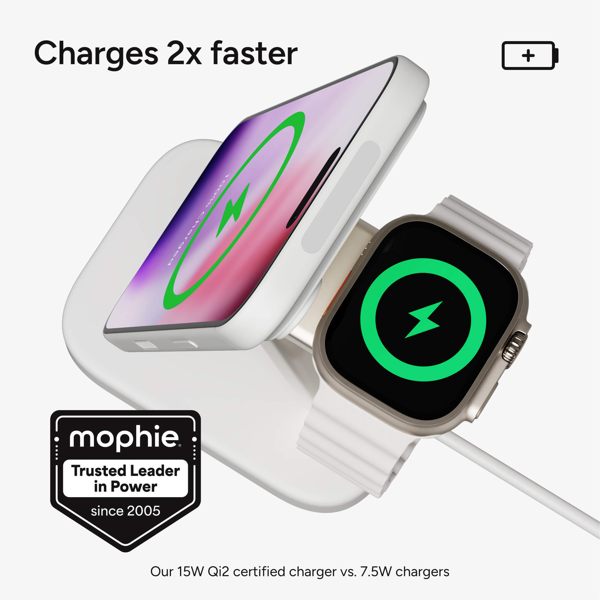 mophie-support-de-charge-sans-fil-2-en-1-pour-iphone-et-apple-watch image 2