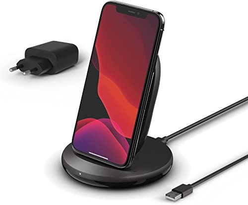 chargeur-sans-fil-belkin-15w-pour-iphone-et-samsung-socle-de-charge-rapide-blanc image 4