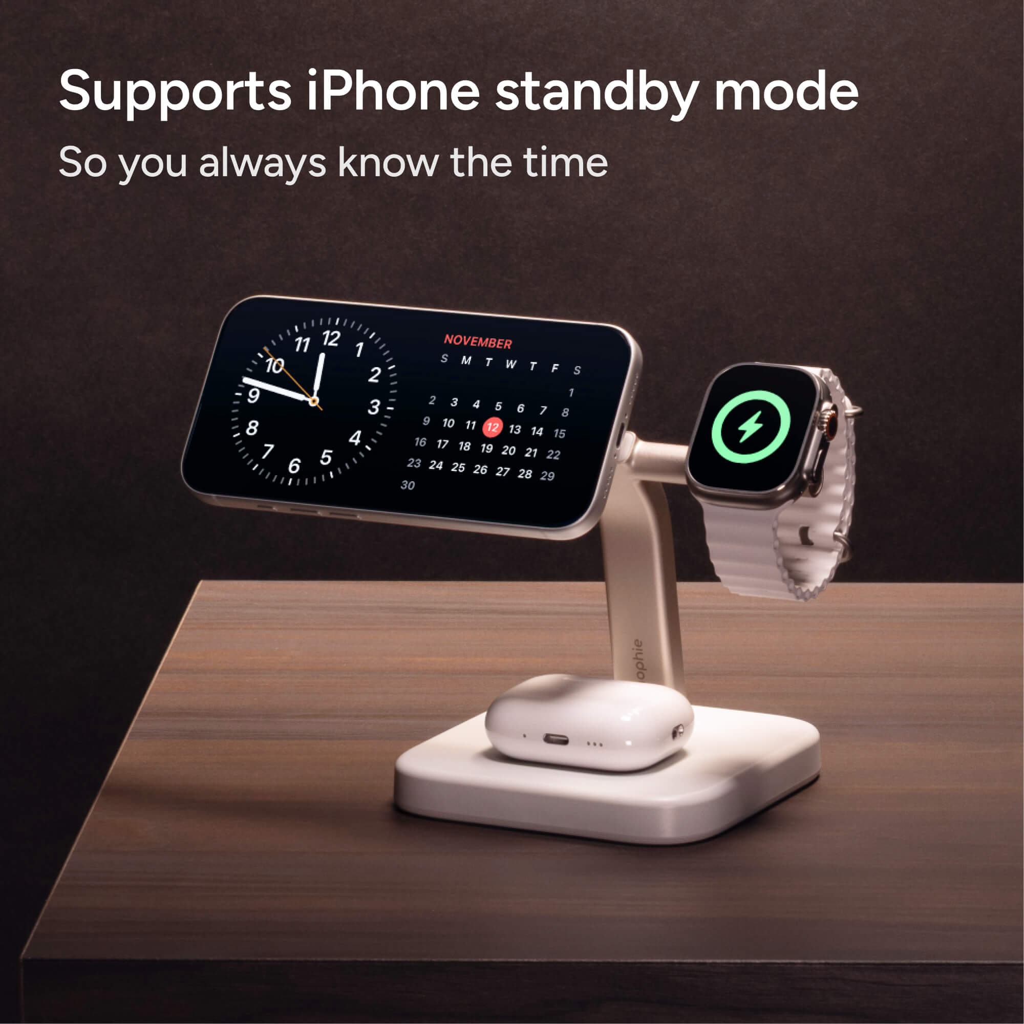 mophie-3-in-1-wireless-charging-stand-magsafe-chargeur-sans-fil-pliable image 5