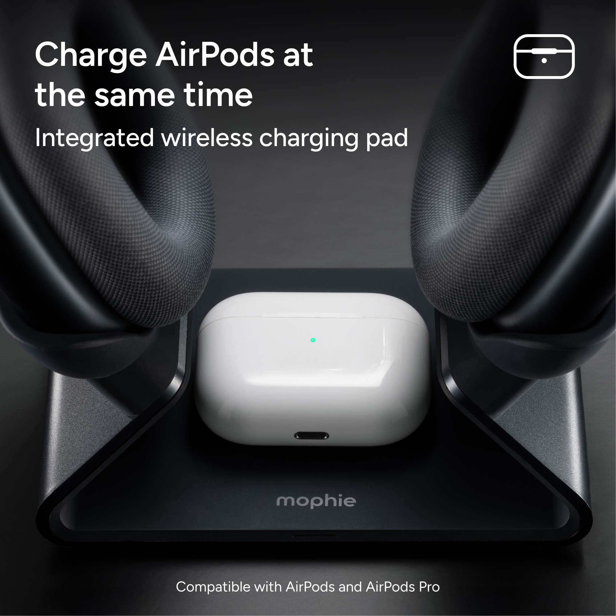 mophie-support-de-charge-pour-airpods-max-avec-station-sans-fil image 2