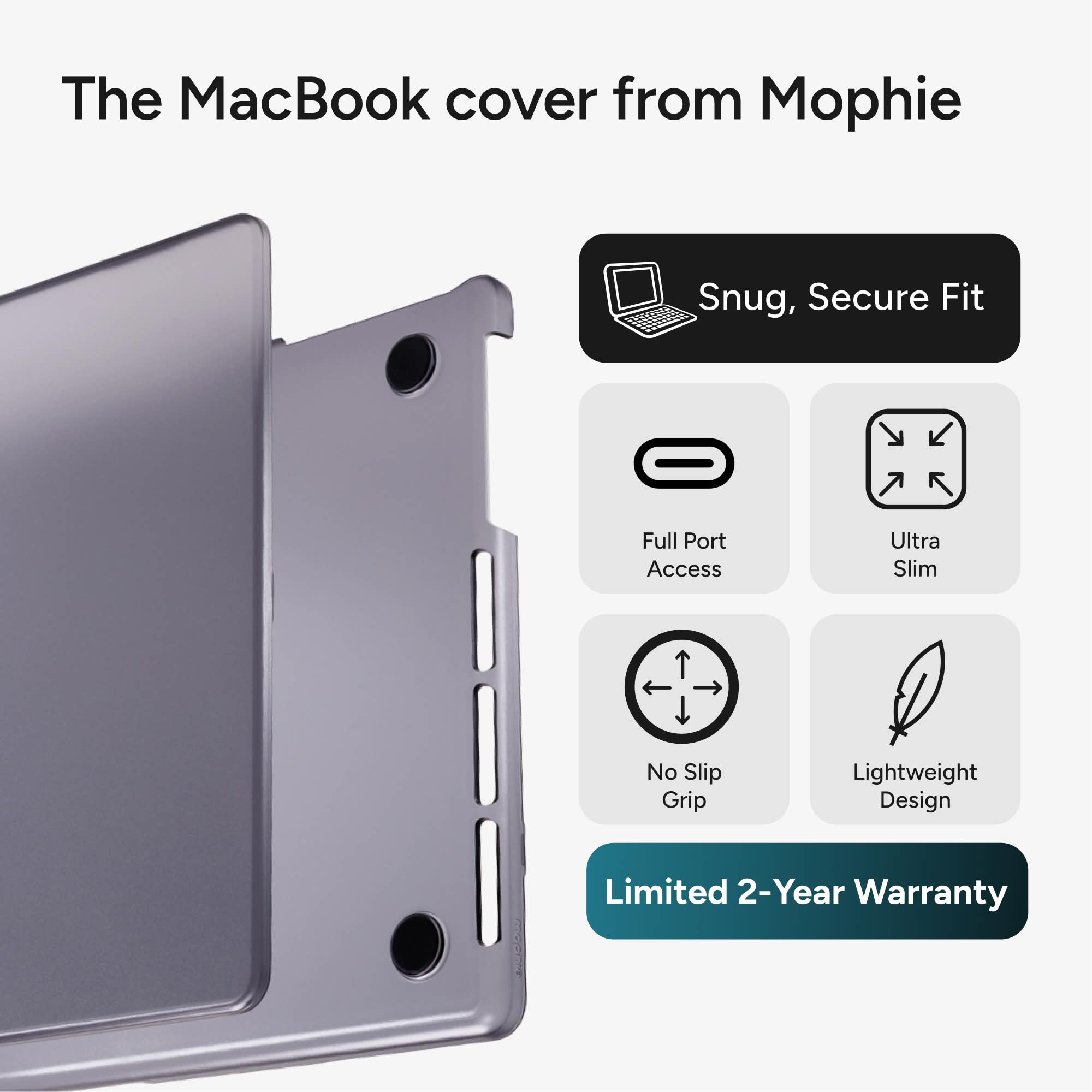 mophie-slim-hardshell-case-pour-macbook-pro-coque-rigide-fine-compatible-selon-m image 3