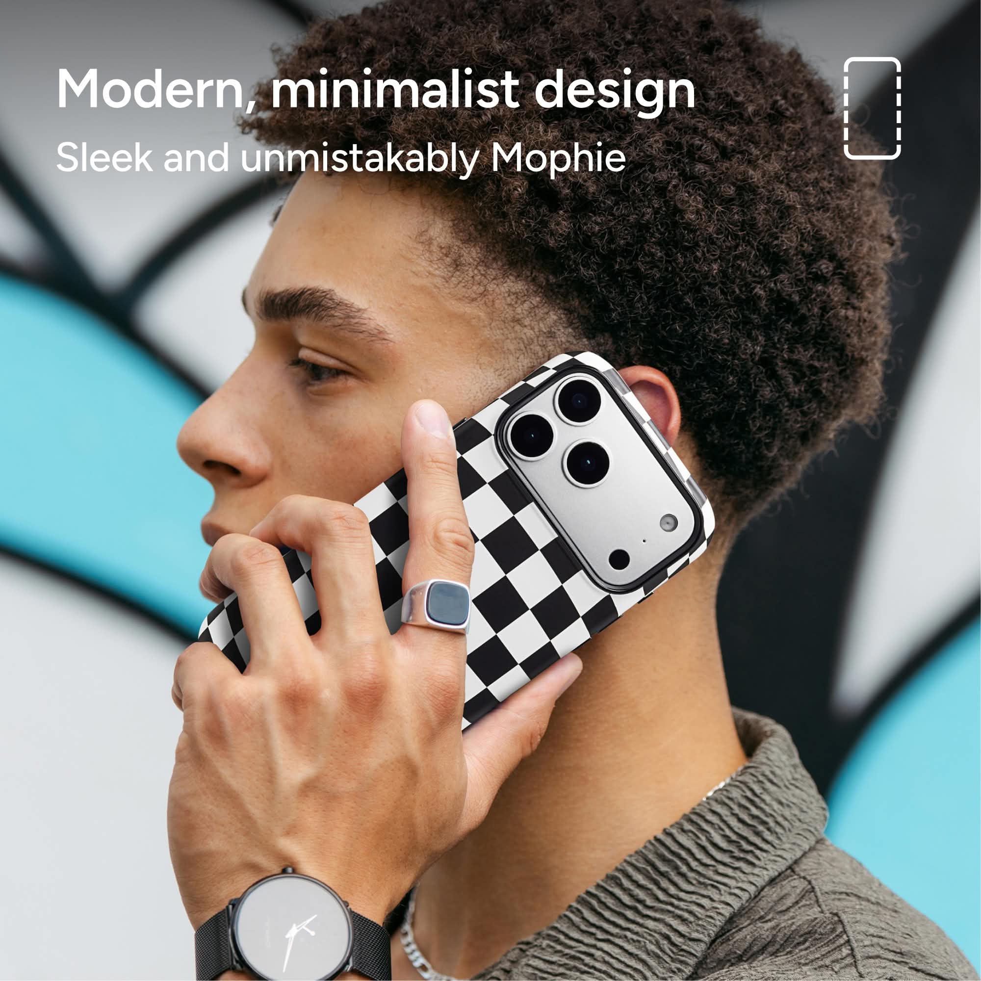 mophie-check-iphone-case-coque-motif-damier-compatible-magsafe image 7
