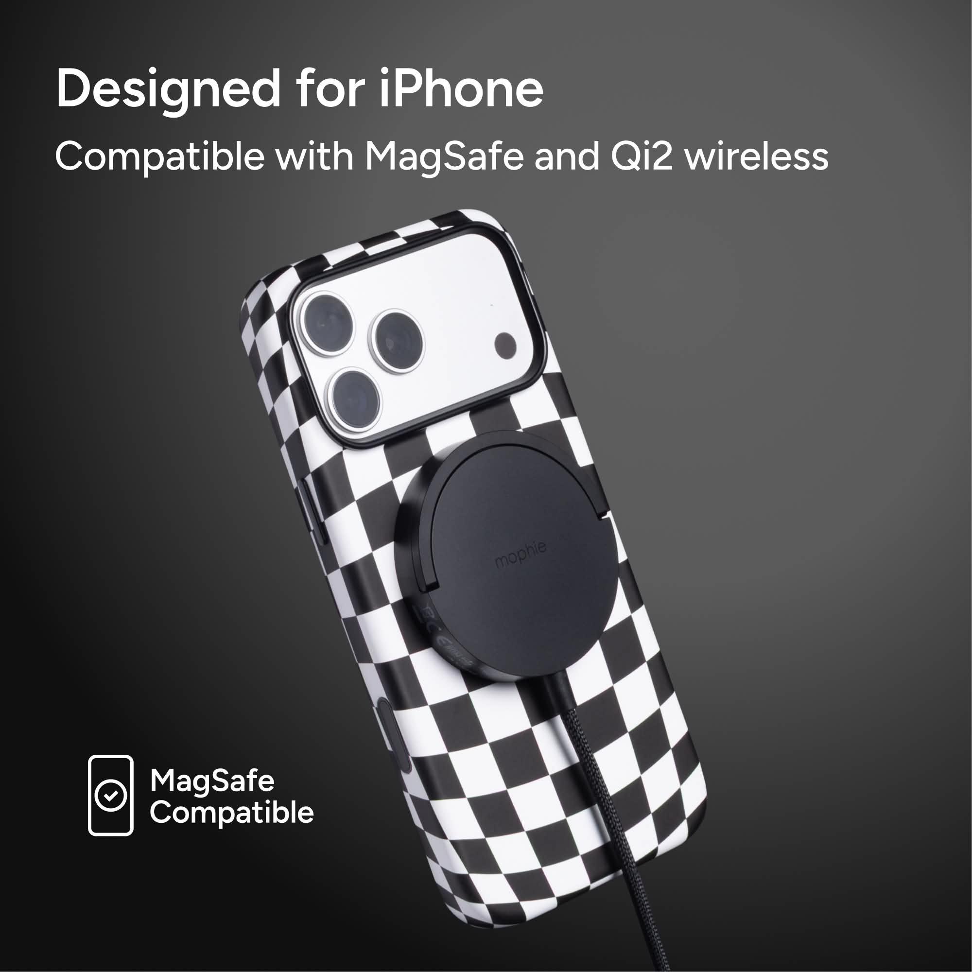 mophie-check-iphone-case-coque-motif-damier-compatible-magsafe image 3