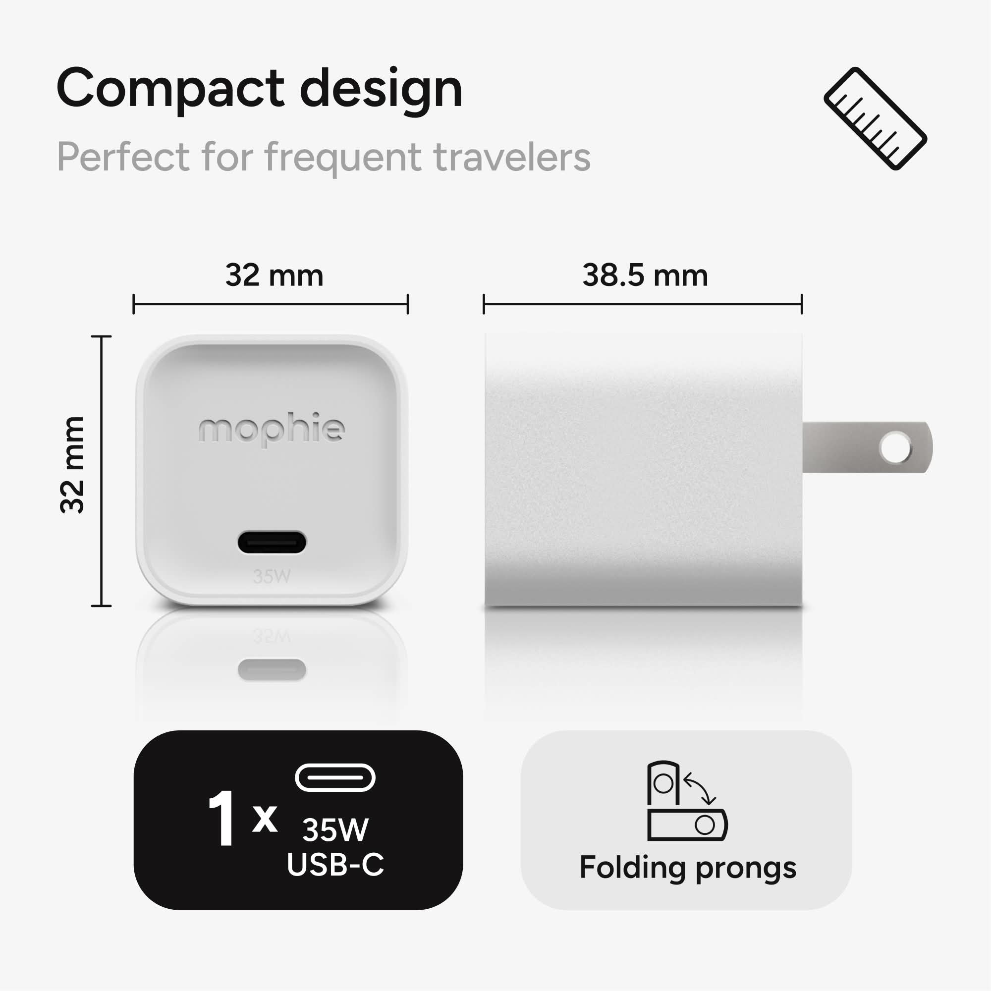 chargeur-mural-mophie-speedport-35w-usb-c-gan image 3