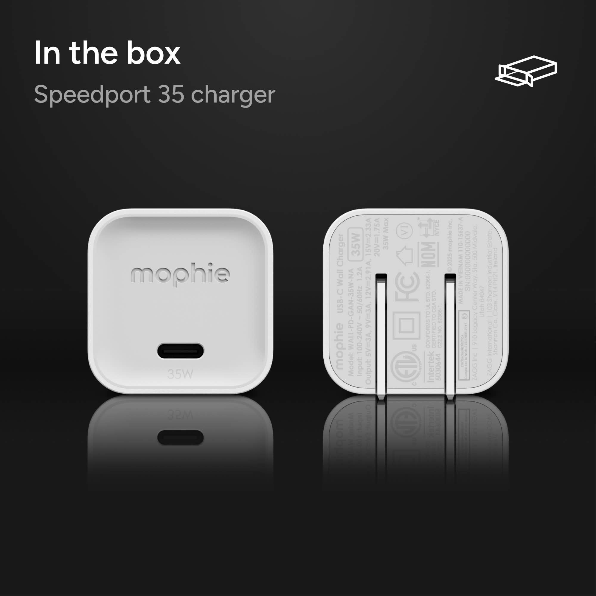 chargeur-mural-mophie-speedport-35w-usb-c-gan image 5