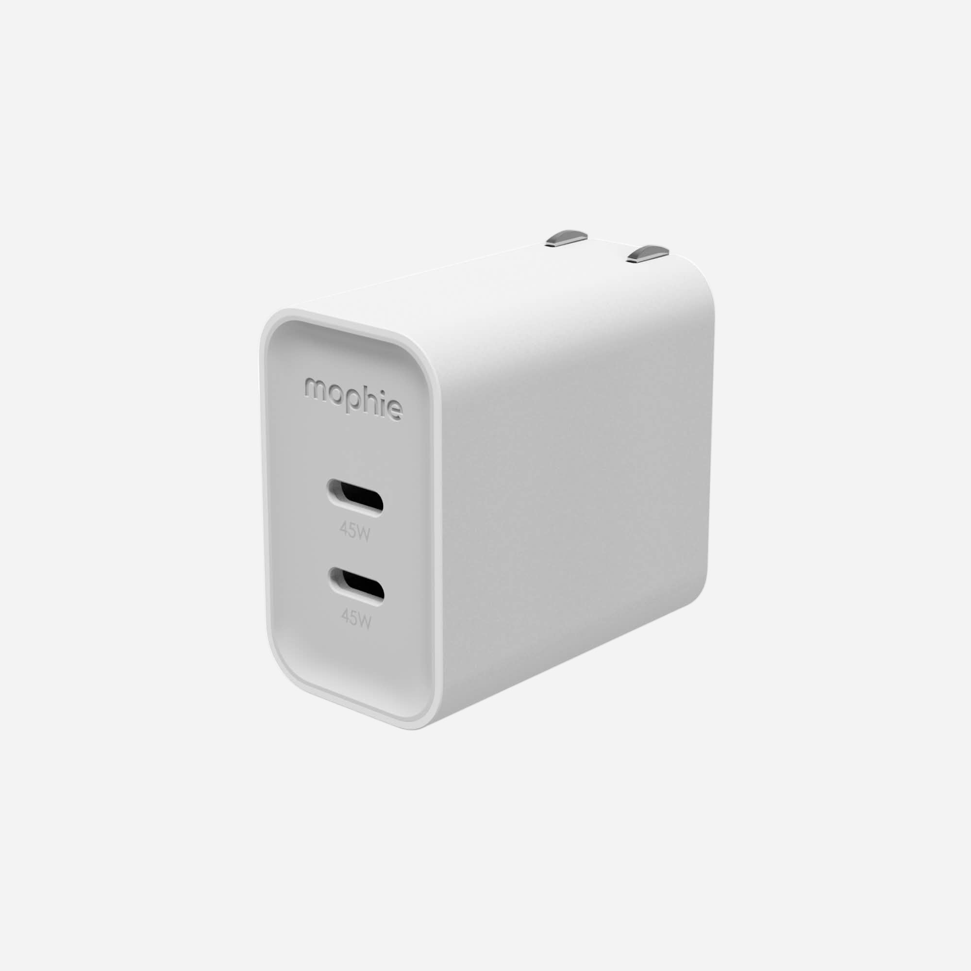 mophie-speedport-45-w-chargeur-mural-gan-deux-ports-usb-c image 1