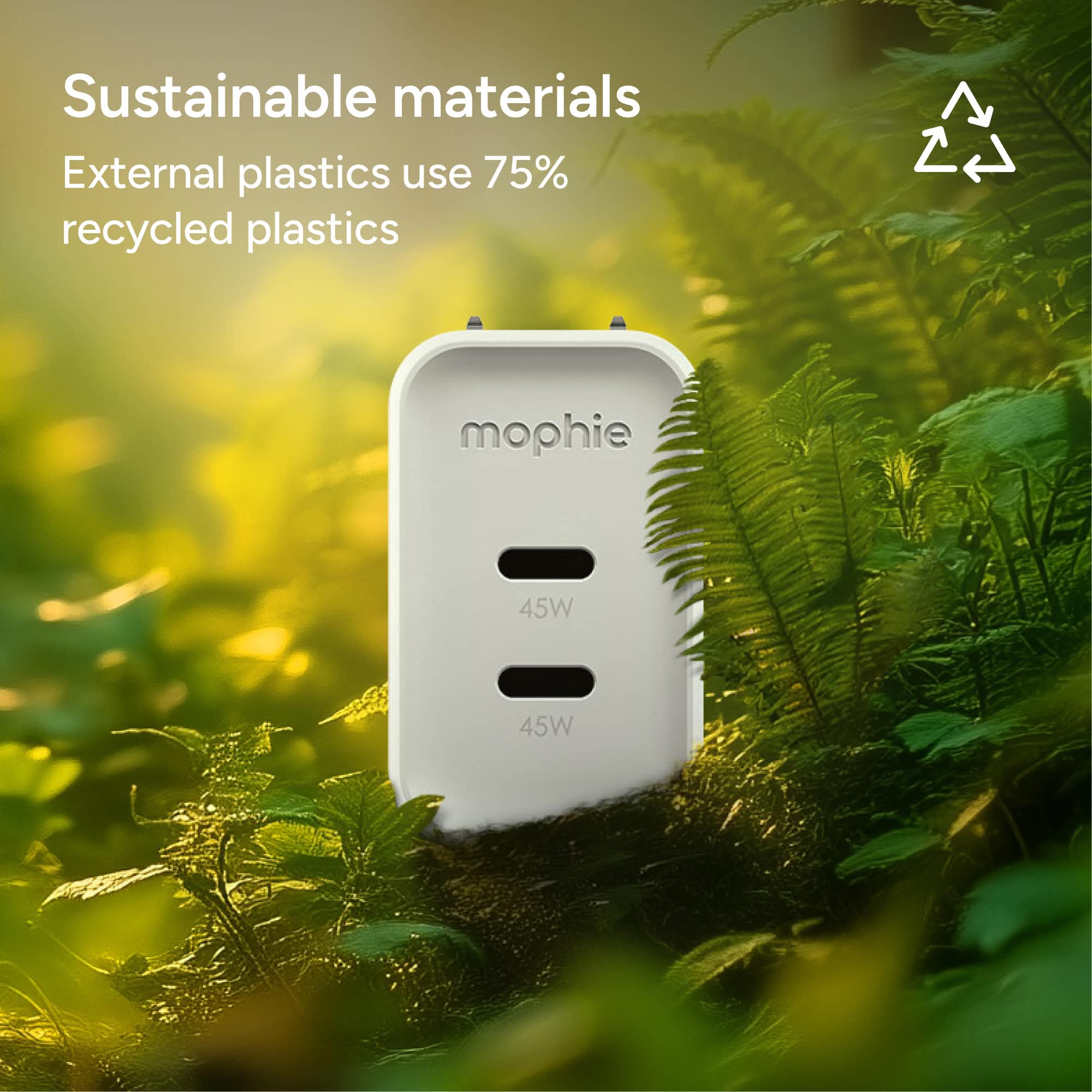 mophie-speedport-45-w-chargeur-mural-gan-deux-ports-usb-c image 5