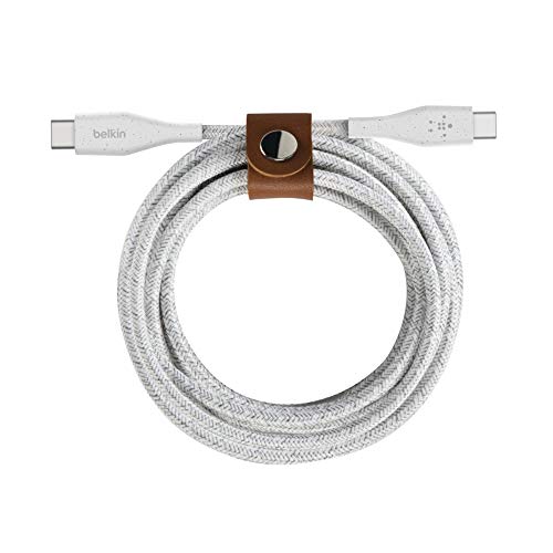 belkin-boostcharge-c-ble-usb-c-vers-usb-c-avec-sangle-de-fermeture-1-2-m-blanc image 8