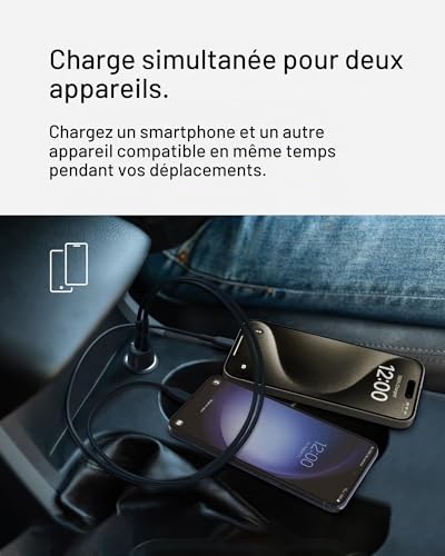 belkin-boostcharge-chargeur-voiture-42-w-usb-c-pd-3-0-avec-pps-double-port-usb-c image 8
