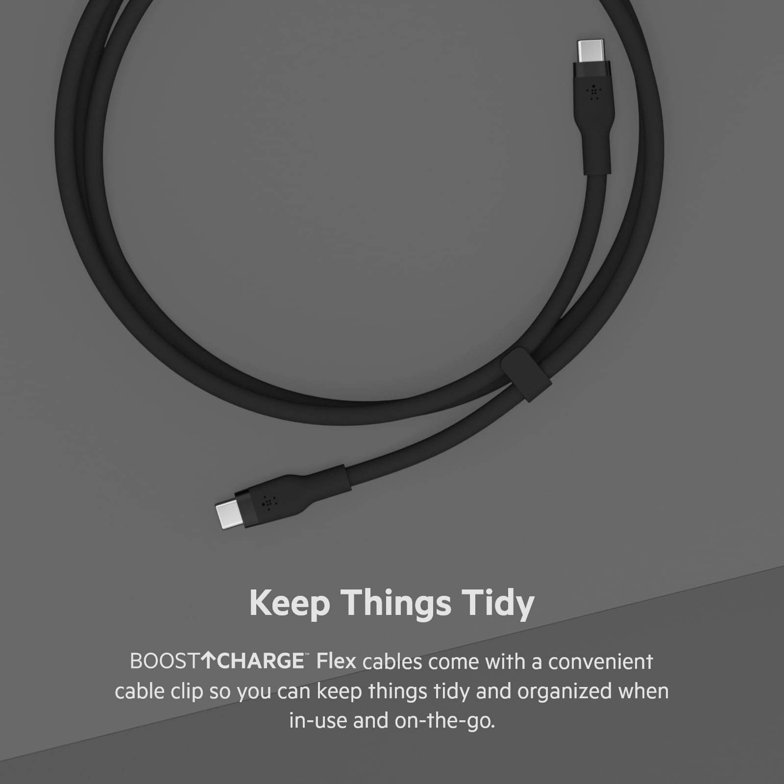 c-ble-belkin-boostcharge-flex-usb-c-vers-usb-c-silicone-souple-2m-noir image 4